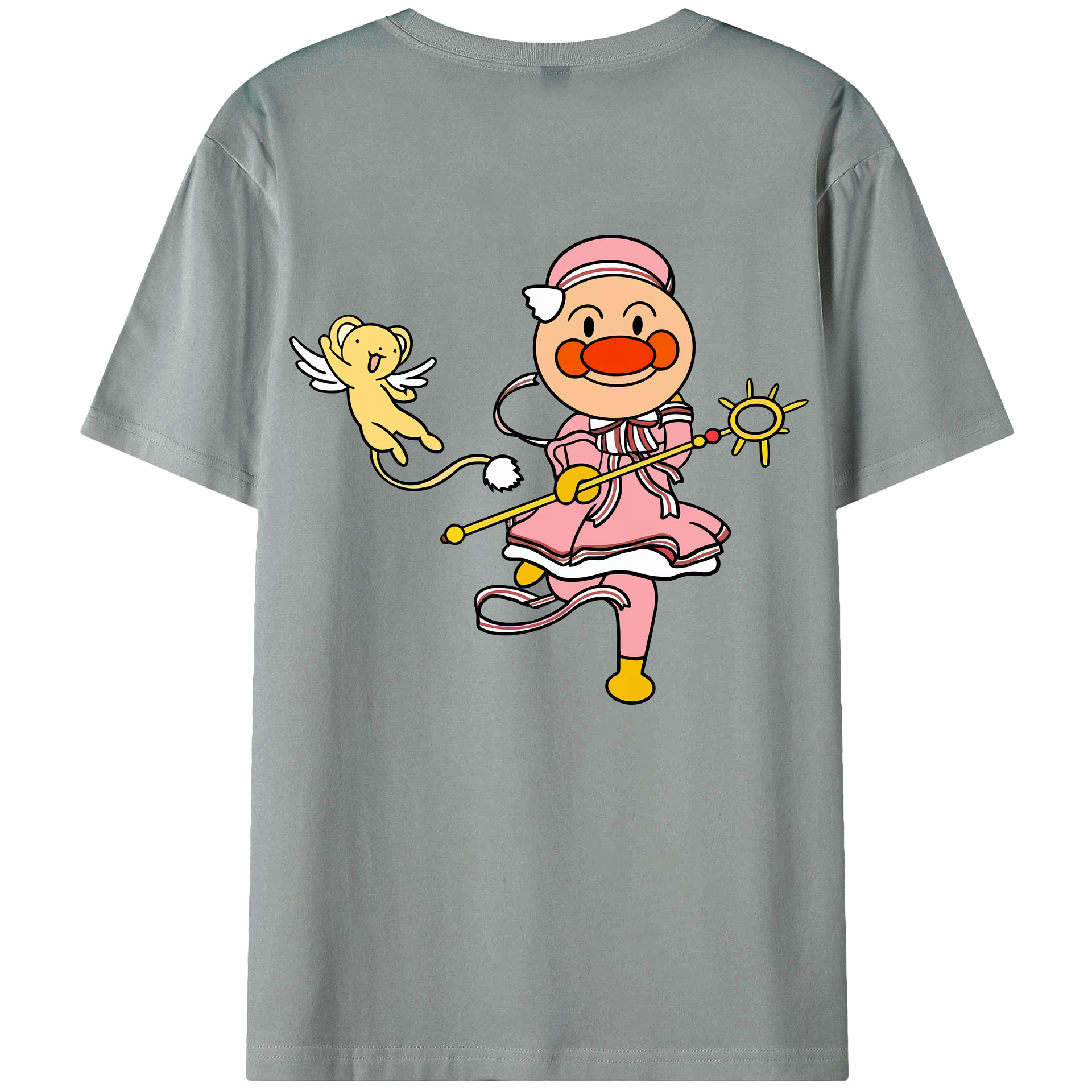 （画像用） アンパンマン Anpanman 綿100％ メンズ半袖Tシャツ（バックプリント） 通気性